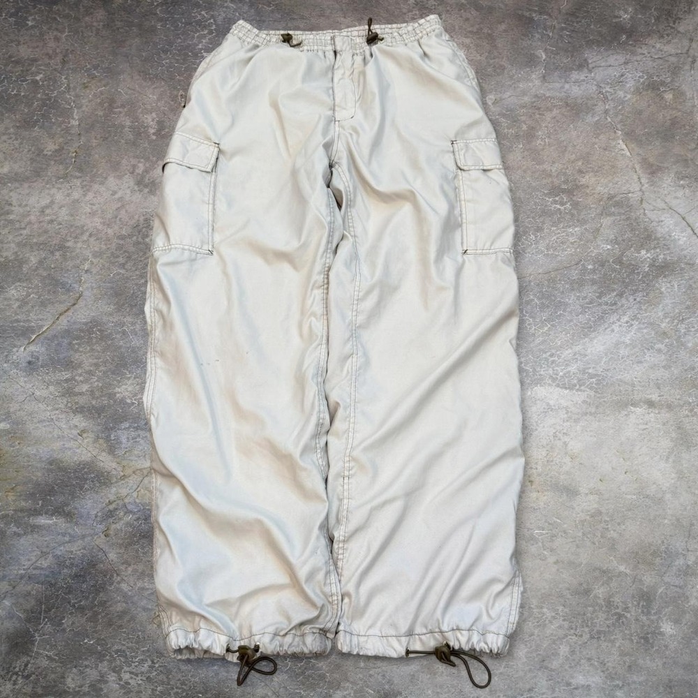 Vintage Old Navy Baggy Parachute Rave Cargo Pants Adult Size Large Grunge Y2K